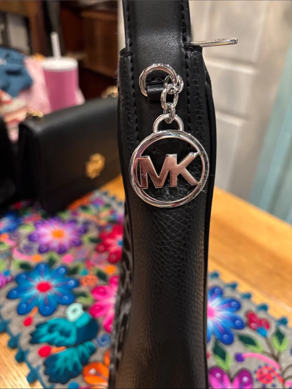 Michael Kors Leopard-Print Hobo Bag - Black/Brown